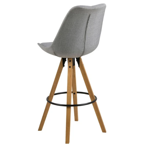 Barstoel Dimar - Lichtgrijs/eik 11 Barstoel Dimar - Lichtgrijs/eik - Afbeelding 11