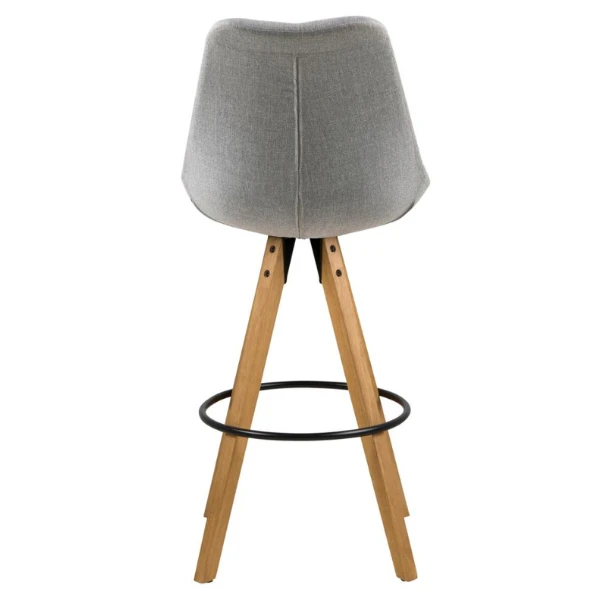 Barstoel Dimar - Lichtgrijs/eik 9 Barstoel Dimar - Lichtgrijs/eik - Afbeelding 9