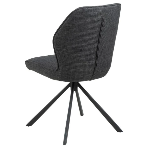 Eetkamerstoel Aubin - Antraciet/zwart 8 Eetkamerstoel Aubin - Antraciet/zwart - Afbeelding 8