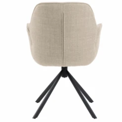 Eetkamerstoel Aubin Met Armleuning - Beige/zwart -Emob Ontwerp zonder titel 2023 06 23T145016.625 552a