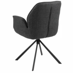 Eetkamerstoel Aubin Met Armleuning - Antraciet/zwart -Emob Ontwerp zonder titel 2023 06 23T150026.019 16d2