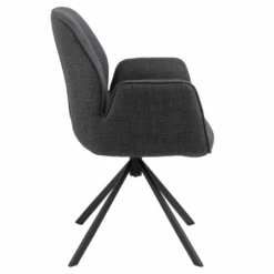 Eetkamerstoel Aubin Met Armleuning - Antraciet/zwart -Emob Ontwerp zonder titel 2023 06 23T150457.164 f5d5