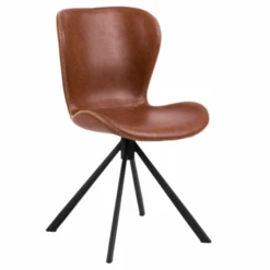 Draaibare Eetkamerstoel Tilda Kunstleer - Bruin/zwart -Emob Ontwerp zonder titel 2023 06 26T150306.522 1 ea1f