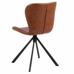 Draaibare Eetkamerstoel Tilda Kunstleer - Bruin/zwart -Emob Ontwerp zonder titel 2023 06 26T150340.350 1 1c62