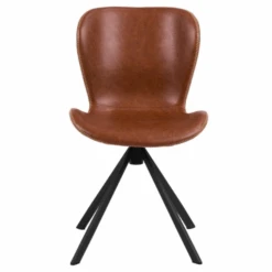 Draaibare Eetkamerstoel Tilda Kunstleer - Bruin/zwart -Emob Ontwerp zonder titel 2023 06 26T150438.542 1 1be9