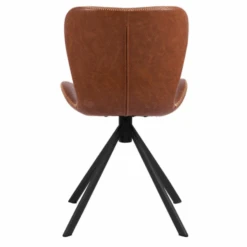 Draaibare Eetkamerstoel Tilda Kunstleer - Bruin/zwart -Emob Ontwerp zonder titel 2023 06 26T150510.120 1 1d01