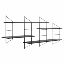 Wandrek Newton Met 4 Legplanken - Zwart -Emob Ontwerp zonder titel 2023 06 26T154740.134 9486