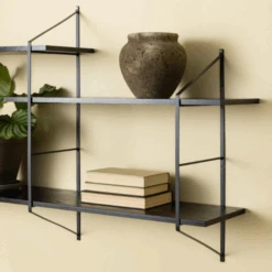 Wandrek Newton Met 4 Legplanken - Zwart -Emob Ontwerp zonder titel 2023 06 26T155109.568 605d