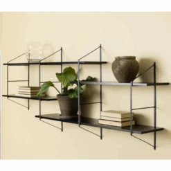 Wandrek Newton Met 4 Legplanken - Zwart -Emob Ontwerp zonder titel 2023 06 26T155304.813 57d1