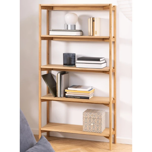 Rek Braidwood Met 4 Legplanken - Eik 2 Rek Braidwood Met 4 Legplanken - Eik - Afbeelding 2