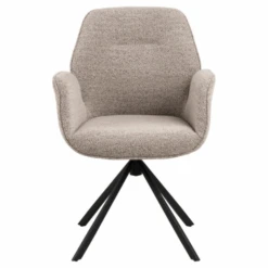 Eetkamerstoel Jarno Met Armleuning - Beige/zwart -Emob Ontwerp zonder titel 2023 07 12T142053.352 8a29