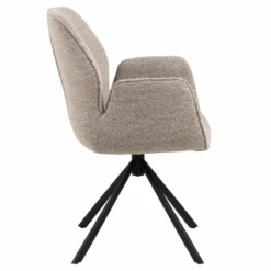 Eetkamerstoel Jarno Met Armleuning - Beige/zwart -Emob Ontwerp zonder titel 2023 07 12T142259.078 bf64