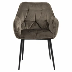 Eetkamerstoel Lynn - Taupe/zwart -Emob Ontwerp zonder titel 2023 07 17T160826.923 6763