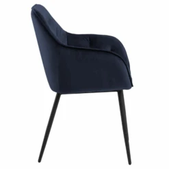 Eetkamerstoel Lynn - Donkerblauw/zwart -Emob Ontwerp zonder titel 2023 07 17T161835.370 38ba