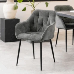 Eetkamerstoel Brooke - Donkergrijs