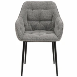 Eetkamerstoel Bridget Stof En Metaal - Grijs/zwart -Emob Ontwerp zonder titel 2023 07 17T165202.472 6f38