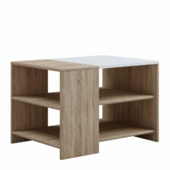 Salontafel Milana 70x50 Cm-Sonoma Eik/wit -Emob Ontwerp zonder titel 2023 08 24T155709.209 d824