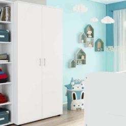 Kleerkast Halula 2 Deuren 1 Kledingroede En 2 Legplanken-wit -Emob Ontwerp zonder titel 2023 08 25T115723.043 1 816a