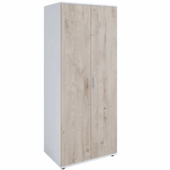 Kleerkast Halula 2 Deuren 1 Kledingroede En 2 Legplanken-eik/wit -Emob Ontwerp zonder titel 2023 08 28T084309.848 4850