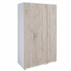 Kleerkast Halula 3 Deuren 1 Kledingroede En 6 Legplanken-eik/wit -Emob Ontwerp zonder titel 2023 08 28T085156.438 daf2