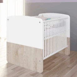 Babybed Halula 70x140 Cm-wit/eik