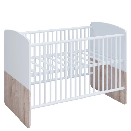 Babybed Halula 70x140 Cm-wit/eik 4 Babybed Halula 70x140 Cm-wit/eik - Afbeelding 4