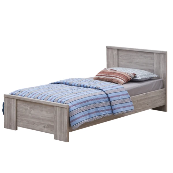 Eenpersoonsbed Sela 90x200 - Grijze Eik 2 Eenpersoonsbed Sela 90x200 - Grijze Eik - Afbeelding 2