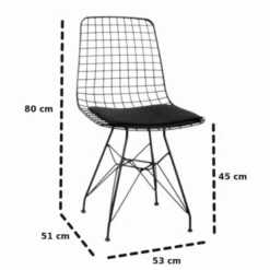 Plass Design Stoel Van Metaal - Gemonteerd, Zwart -Emob Ontwerp zonder titel 2023 09 14T130405.452 584f