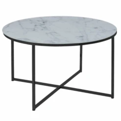 Ronde Salontafel Alisma Ø80x45 Cm - Wit Marmer/Glas -Emob Ontwerp zonder titel 2023 10 09T152408.480 820d