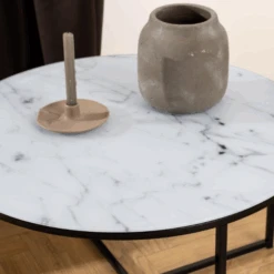 Ronde Salontafel Alisma Ø80x45 Cm - Wit Marmer/Glas -Emob Ontwerp zonder titel 2023 10 09T152518.405 143e