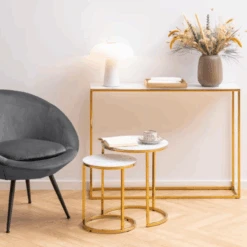 Rechthoekige Consoletafel Alisma - Wit Marmer En Goud Staal -Emob Ontwerp zonder titel 2023 10 09T154446.847 e0b8