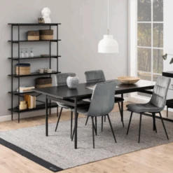 Boekenkast Angus : Zwart Stalen Frame, Essenzwarte Planken. -Emob Ontwerp zonder titel 2023 10 09T165259.417 e2b1