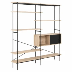 Boekenkast Angus | 172 X 27 X 188 Cm | Matzwart Stalen Frame -Emob Ontwerp zonder titel 2023 10 10T130904.947 3b2e