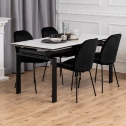 Moderne Eetkamerstoel Carmen , Vic Stof, Zwart 12 Moderne Eetkamerstoel Carmen , Vic Stof, Zwart -Emob Ontwerp zonder titel 2023 10 11T163013.139 aeac