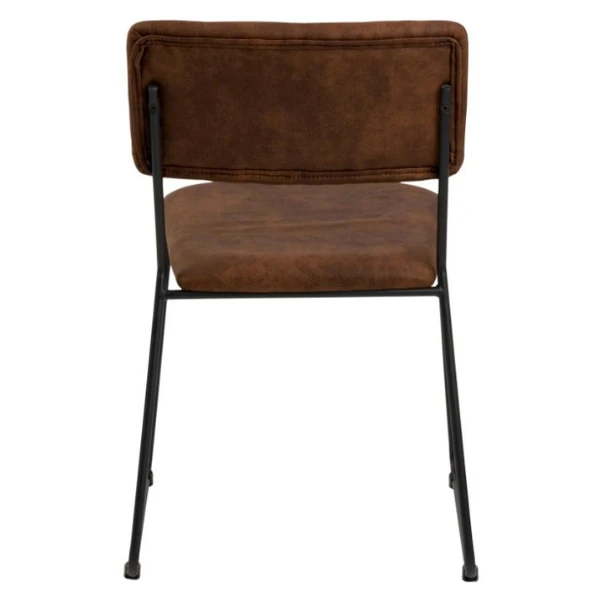 Eetkamerstoel Nelly - Preston Camel Stof En Zwart Staal 9 Eetkamerstoel Nelly - Preston Camel Stof En Zwart Staal - Afbeelding 9