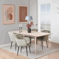 Stijlvolle Eetkamerstoel Hermeline Met Armleuning - Stof Zand -Emob Ontwerp zonder titel 2023 10 23T165324.779 7639