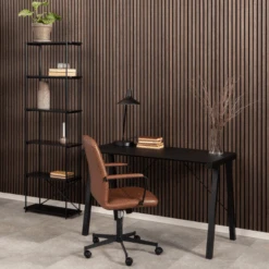 Bureaustoel Flora - Draaibaar, Kantelbaar En Soft Brake - Cognac -Emob Ontwerp zonder titel 2023 10 24T135857.147 ab41