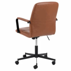 Bureaustoel Flora - Draaibaar, Kantelbaar En Soft Brake - Cognac -Emob Ontwerp zonder titel 2023 10 24T135955.084 c25b