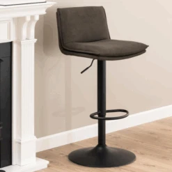 Barkruk Flynn - Gasveer En Draaibaar - Antraciet