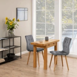 Gestoffeerde Eetkamerstoel Frida - Donkergrijs/eik -Emob Ontwerp zonder titel 2023 10 24T164206.168 71de