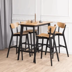 Roxby Eiken Barkruk, Zwart Onderstel".