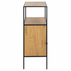 Seaford Zwart Stalen Kast: Eikenblad, Lade, 4 Planken". -Emob Ontwerp zonder titel 2023 11 15T143929.262 920b