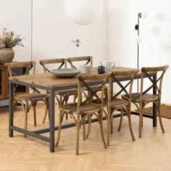 Rustiek Bruine Vintage Eetkamerstoel Met Donker Rotan -Emob Ontwerp zonder titel 2023 11 15T160218.022 c062