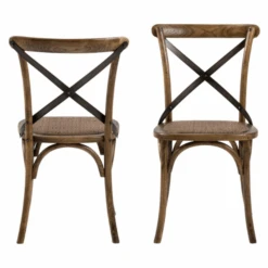 Rustiek Bruine Vintage Eetkamerstoel Met Donker Rotan -Emob Ontwerp zonder titel 2023 11 15T160428.321 733e