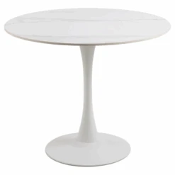 Malta Ronde Eettafel, Wit Keramisch Blad, 90x75 Cm -Emob Ontwerp zonder titel 2023 11 16T085614.537 f246