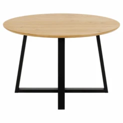 Malika Ronde Eettafel, Wild Eikenfineer, 120x75 Cm -Emob Ontwerp zonder titel 2023 11 17T094424.285 a17e