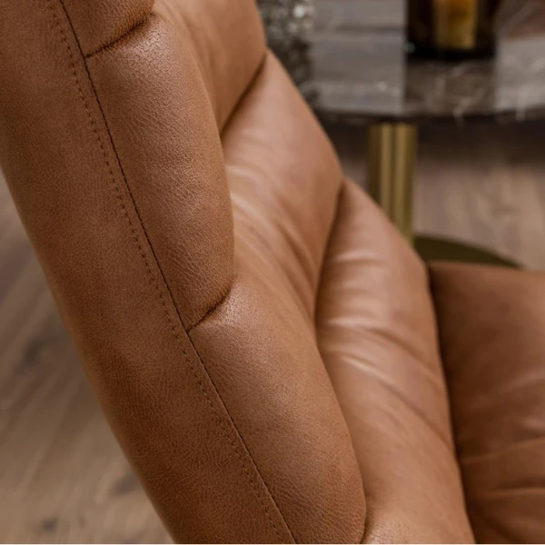 Kentucky Mix Loungestoel: Brandy 9, Slede Onderstel 5 Kentucky Mix Loungestoel: Brandy 9, Slede Onderstel - Afbeelding 5