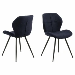 Monza Blauwe Petri Stoel: Elegant Ontwerp Met Rits En Vierkante Steek -Emob Ontwerp zonder titel 2023 11 23T132004.865 f9f3