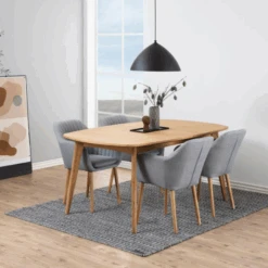 Marte Rechthoekige Eettafel - Eikenfineer - 180x102cm