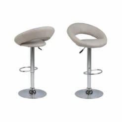 Plump Barkruk: PU Grijs, Chromen Onderstel, Gas Lift En Draaibaar -Emob Ontwerp zonder titel 2023 11 27T113312.836 2236